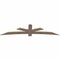 Ekena Millwork Alberta Smooth Timber Gable Bracket, Douglas Fir, 96"W x 24"H x 1 1/2"D x 5 1/2"F, 6/12 Pitch GBW096X24X0206ALB00SDF - alternate 4